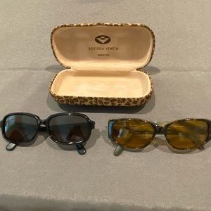 Bottega Veneta vintage sunglasses Set of two and one case